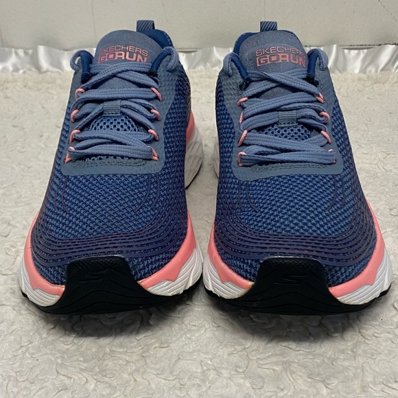 Skechers Womens Go Run Max Cushioning Elite Shoes Sneaker Size 7.5 Blue pink - Picture 5 of 12
